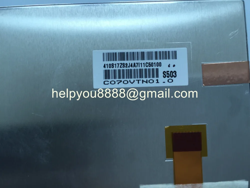 AUO 7 дюймов ЖК-дисплей дисплей C070VTN03 S503 C070VTN01.0 с сенсорной панелью с сенсорным экраном для TOYOTA Автомобильная dvd-навигационная система аудио