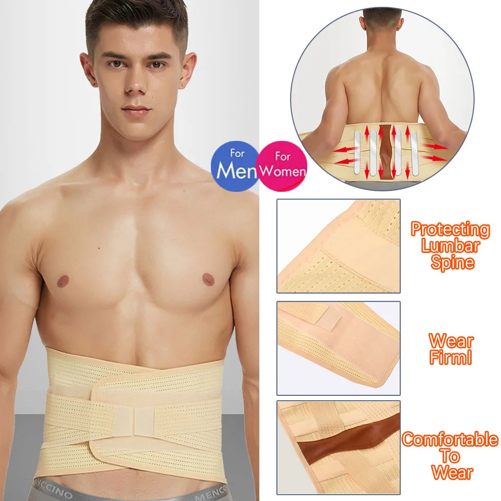 

Sport Breathable Adjustable Waist Support Waist Back Belt Support Lumbar Band Protective Gear Spine Support Belt A14