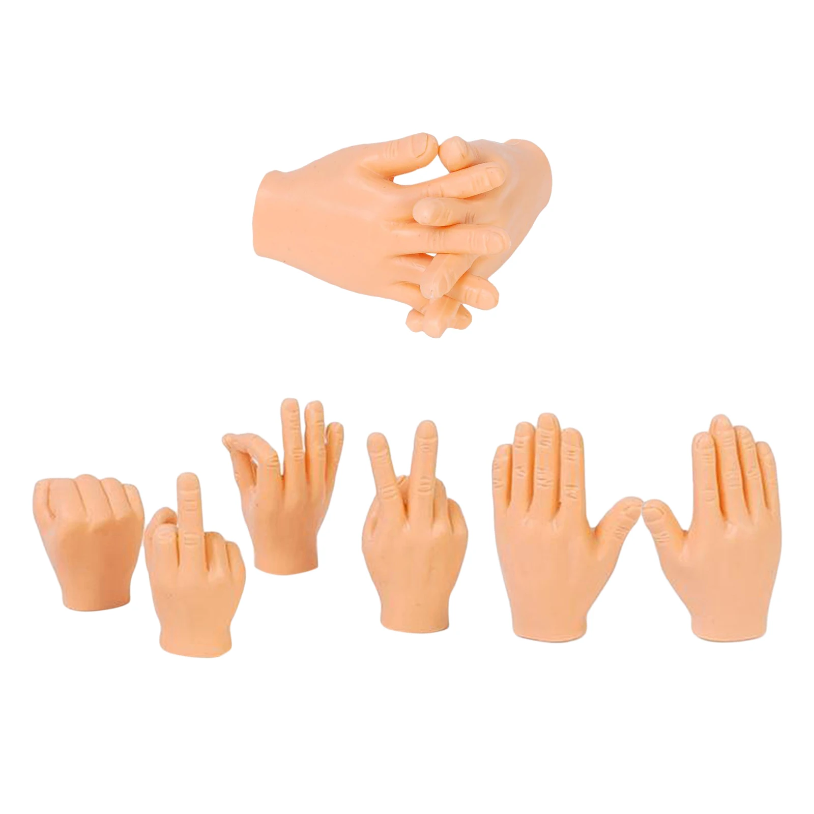 Set of Rubber Finger Hands for Finger Hands Mini Puppets Small Hand Model Halloween Gift Toys