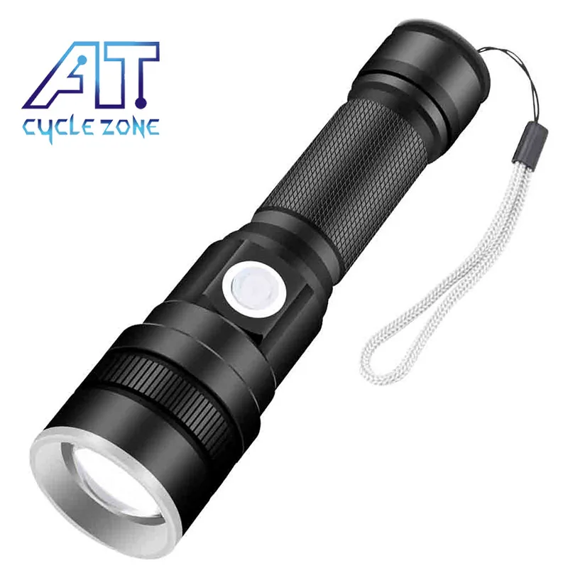 

CYCLE ZONE Hunting Flashlight 3 Mode USB Rechargeable Waterproof X-851 Tactical Flashlights 18650 Aluminum Lamp Gun Mount