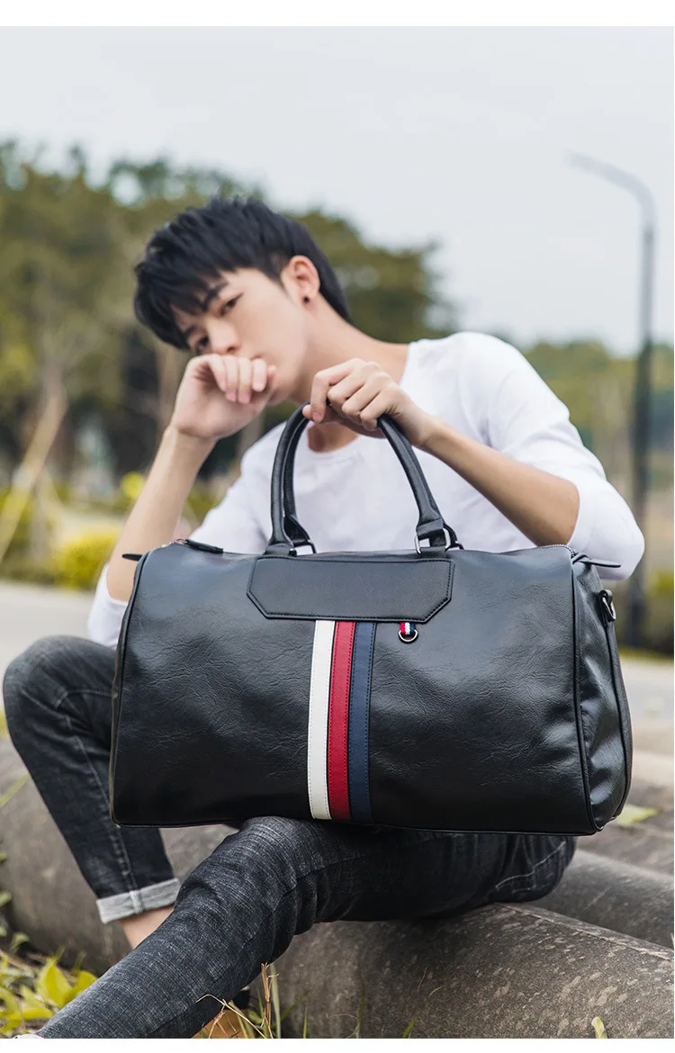

Large-capacity handbags portable business casual men's bags single shoulder diagonal leather official travel bags