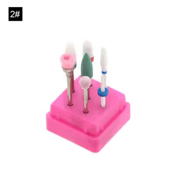 

7Pcs Ceramic Nail Art Drill Bits Kit Polishing Grinding Head Rotary Pedicure Manicure Tools Set Grinding head Polishing tools