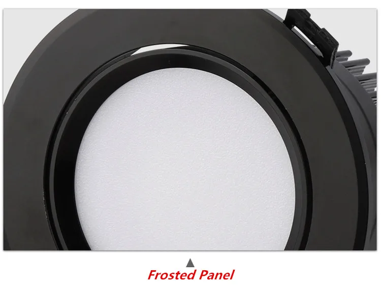 Dimmable LED COB Spotlight Ceiling lamp AC85-265V 5w7w9w12w15w Aluminum recessed downlight round led panel light Indoor lighting