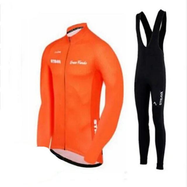 strava длинный рукав Велоспорт Джерси Набор Триатлон go pro roupa de одежда для велоспорта ciclismo hombre maillot ciclismo Велоспорт - Цвет: C16