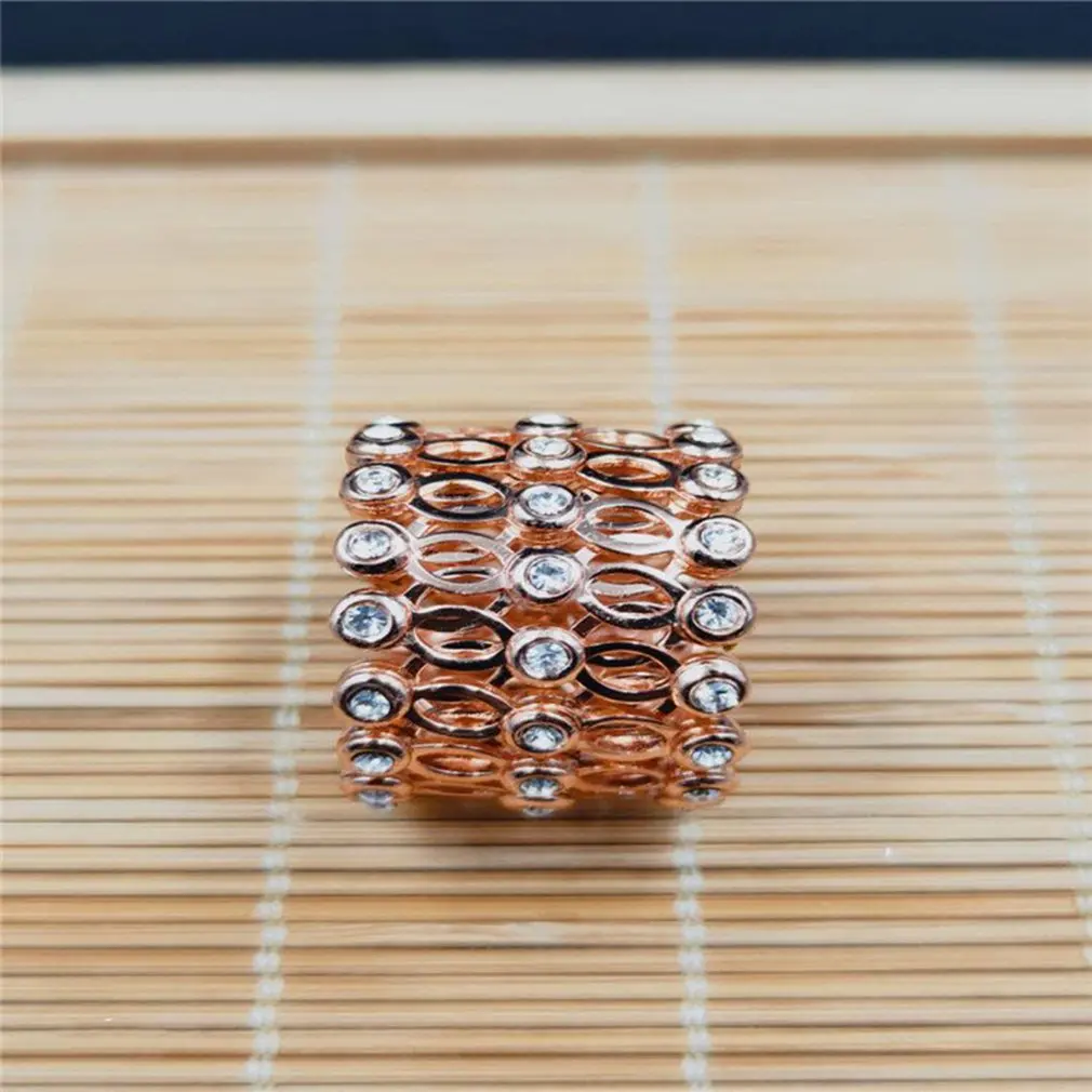 Magic 2-in-1 Folding Retractable Ring Bracelet 925 Silver Bracelet Telescopic Rings Change Bracelets