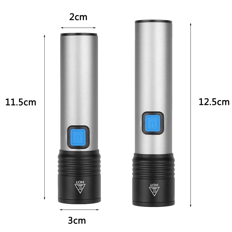 Yunmai Led Flashlight LED light Rechargeable Small Scout Torch Easy to carry 4 Modes built-in battery