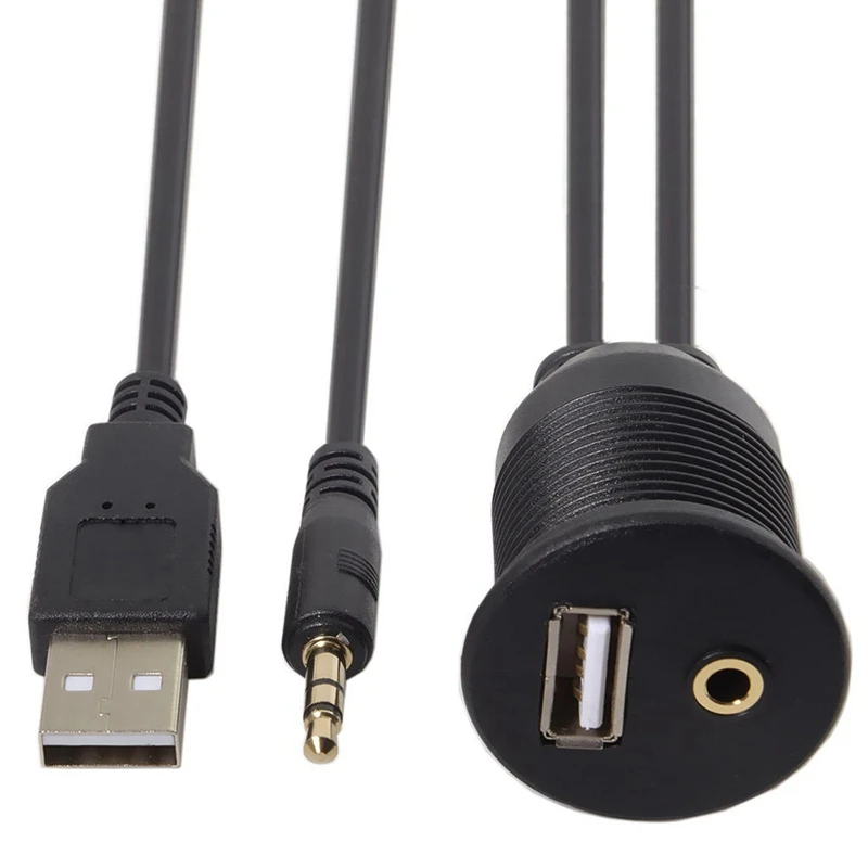 Комбинированный Удлинительный кабель Usb 2 0 и 3 5 мм Aux папа мама с