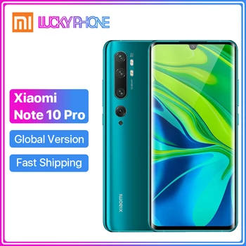 

Global Version Xiaomi Mi Note 10 Pro 8GB 256GB Smartphone 108MP Penta Camera Snapdragon 730G Octa Core 6.47 inch Curved Screen