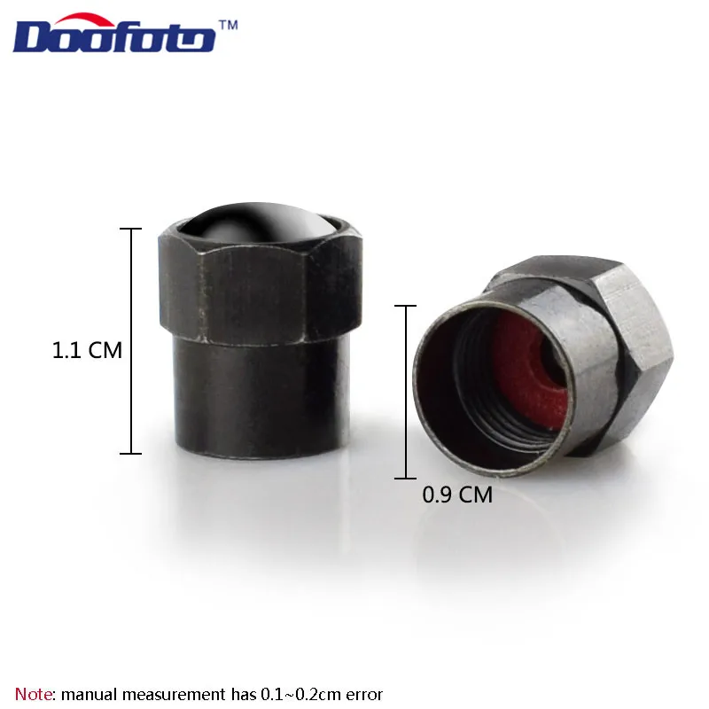 Doofoto 4x Car Valve Caps For Toyota Noah Corolla CHR RAV4 Avensis Auris Camry Accessories Wheel Tyre Tire Stem Cover Universal