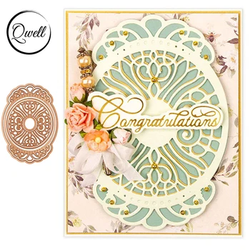 

QWELL Oval Frame Metal Cutting Dies for Scrapbooking and Card Making Paper Embossing Craft New 2020 die cuts