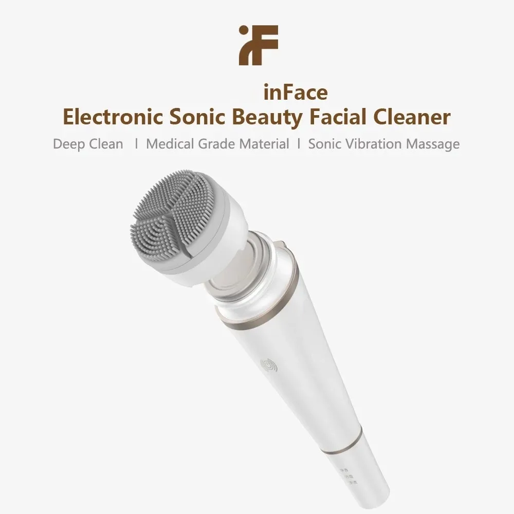 Youpin InFace Electronic Sonic Beauty Facial Instrument Deep Cleansing Face Skin Care Massager for Clean Oil Dirt Girl Best Gift