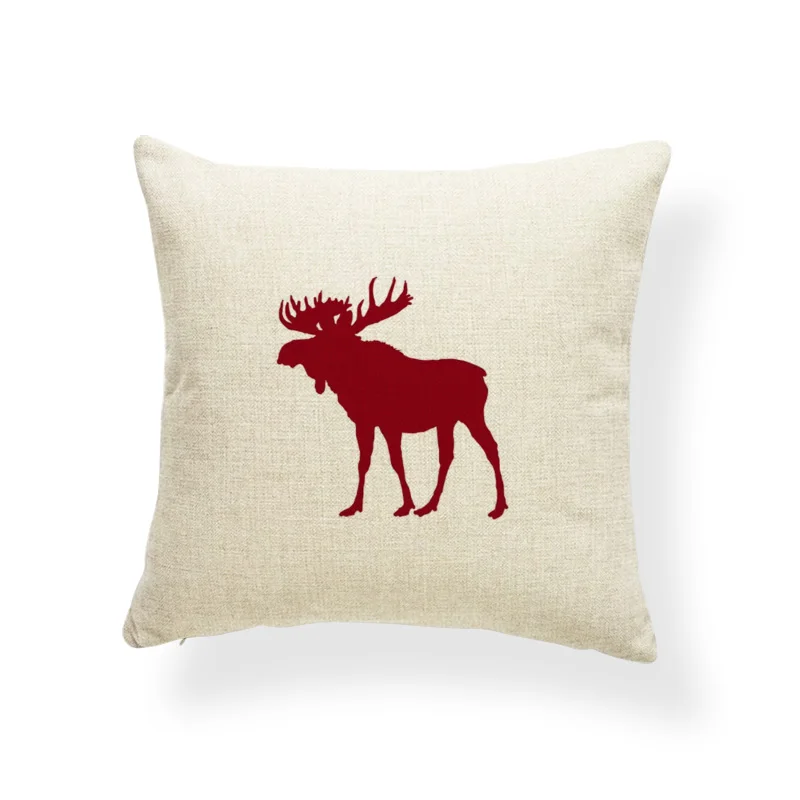 Merry Christmas Throw Pillow Buffalo Плед подушки с северными оленями чехол это праздник сезон полиэстер смесь домашний декор наволочки - Цвет: 11