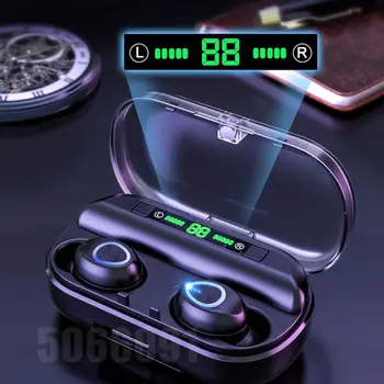 

TWS Bluetooth Earphone With Microphone LED Display Wireless Bluetooth Headphones Earphones Waterproof Noise Cancelling Headsets