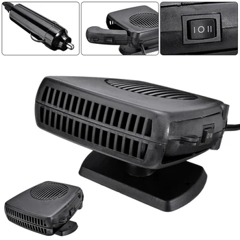 

1pc Car Heater Heating Fan 2 in 1 12V Dryer Windshield Demister Defroster For Vehicle Portable Temperature Control Device Tool