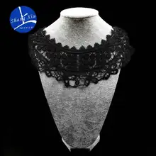 Emboidery воротник для шеи diy поддельные съемные воротники водорастворимые Женская бутоньерка трехмерные кружевные аксессуары