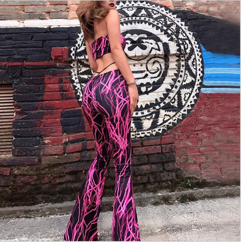 women streetwear Lightning Print Boob 