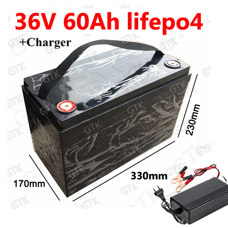 在庫処分！GTK製36v 60ah リチウムイオンバッテリー lifepo4
