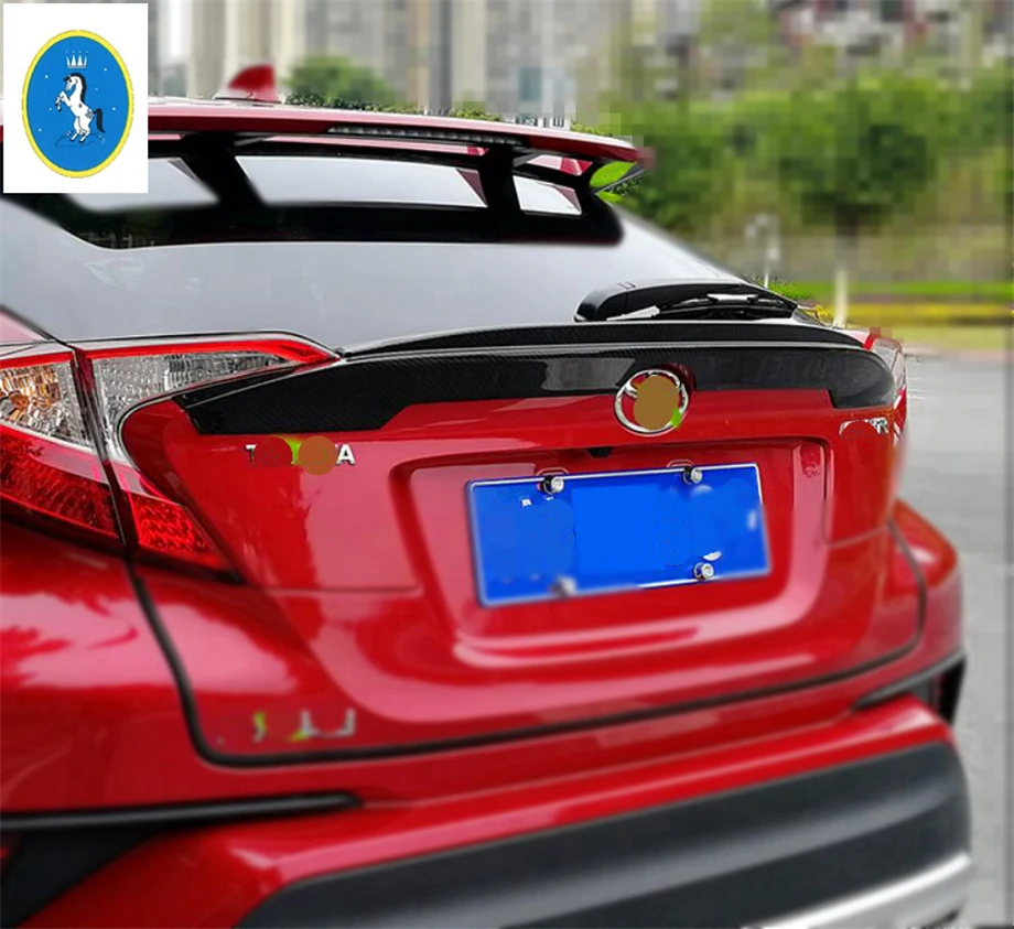 Yimaautotrims авто аксессуар багажника спойлер багажника задний спойлер двери крыла крышка отделка комплект ABS для Toyota C-HR CHR