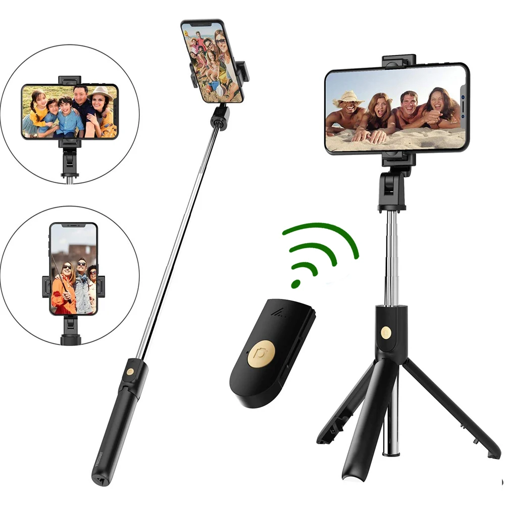Selfie Stick Phone Tripod Extendable Cellphone Tripod Stand Bluetooth Remote for Android ios Lightweight for Home and Travel Selfie Stick Phone Tripod Extendable Cellphone Tripod Stand Bluetooth Remote for Android ios Lightweight for Home and Travel