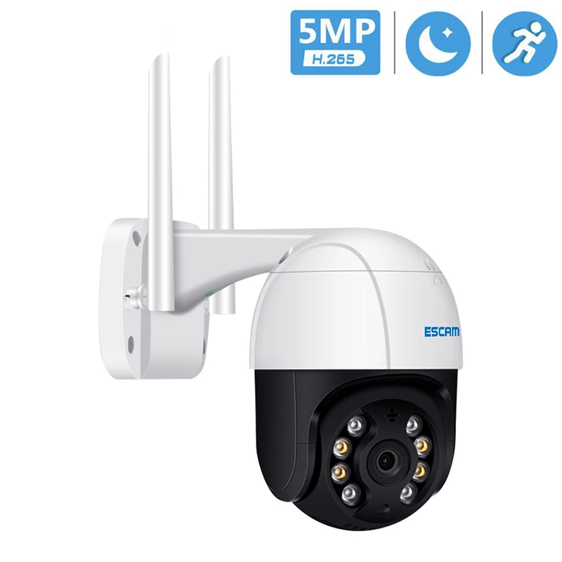 

HD 5MP H.265X Pan/Tilt AI Humanoid Detection Auto Tracking Cloud Storage WiFi IP Security Camera Two Way Audio Night Vision