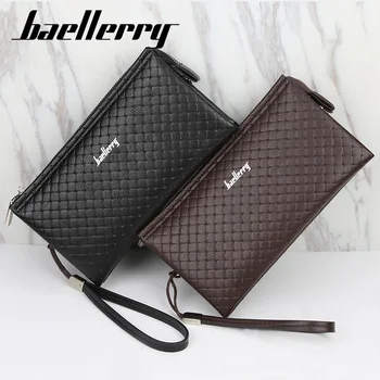 

Baellerry Men Business Long Travel Wallets PU Leather Organizer Zipper Phone Coin Purse Male Money Pocket Pochette Card Holders
