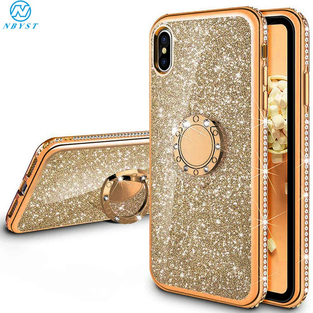 Мягкий чехол для Huawei P30 Lite P20 Mate 20 30 Pro P Smart Y9 Honor V30 10Lite 10i 20i 8X 9X 8A с блестками |
