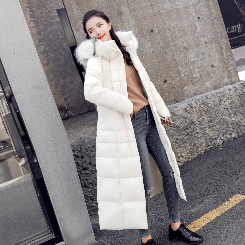 Минни Маус abrigos mujer invierno тонкий длинный толстый с капюшоном хлопковый костюм - Цвет: 1