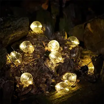 

10LED Solar Bulb Fairy Lights Hanging Lamp Outdoor Bulb String Lights Fairy Decor For Garden Exterior Solar Retro Lights La S1H8