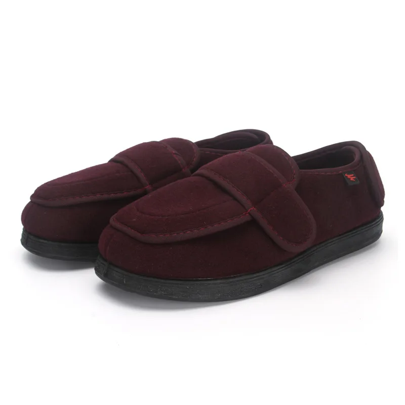 

Middle-aged Extra Large Walk Soft Shoes Widened Adjustable High Base Back Obesity Swollen Wide-Leg Surgery Gauze Shoes