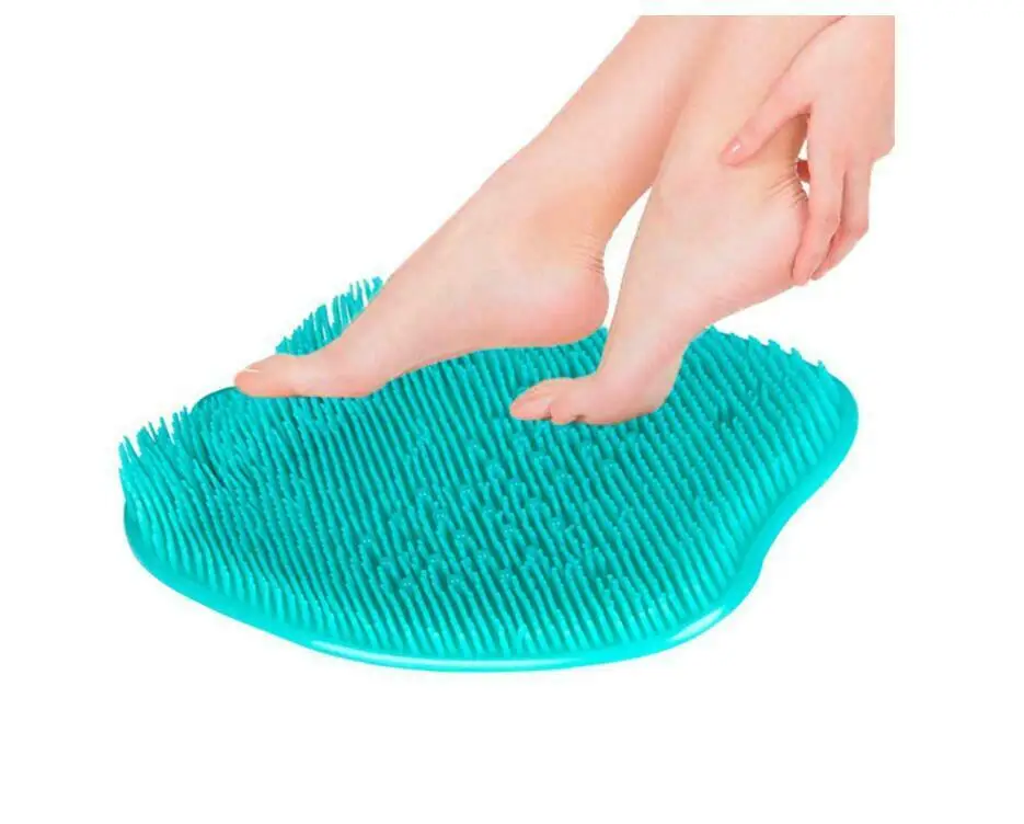 

Shower Foot Scrubber Massager Cleaner, Acupressure Mat with Non-Slip Suction Cups, Improve Circulation, Exfoliation,Massage Mat