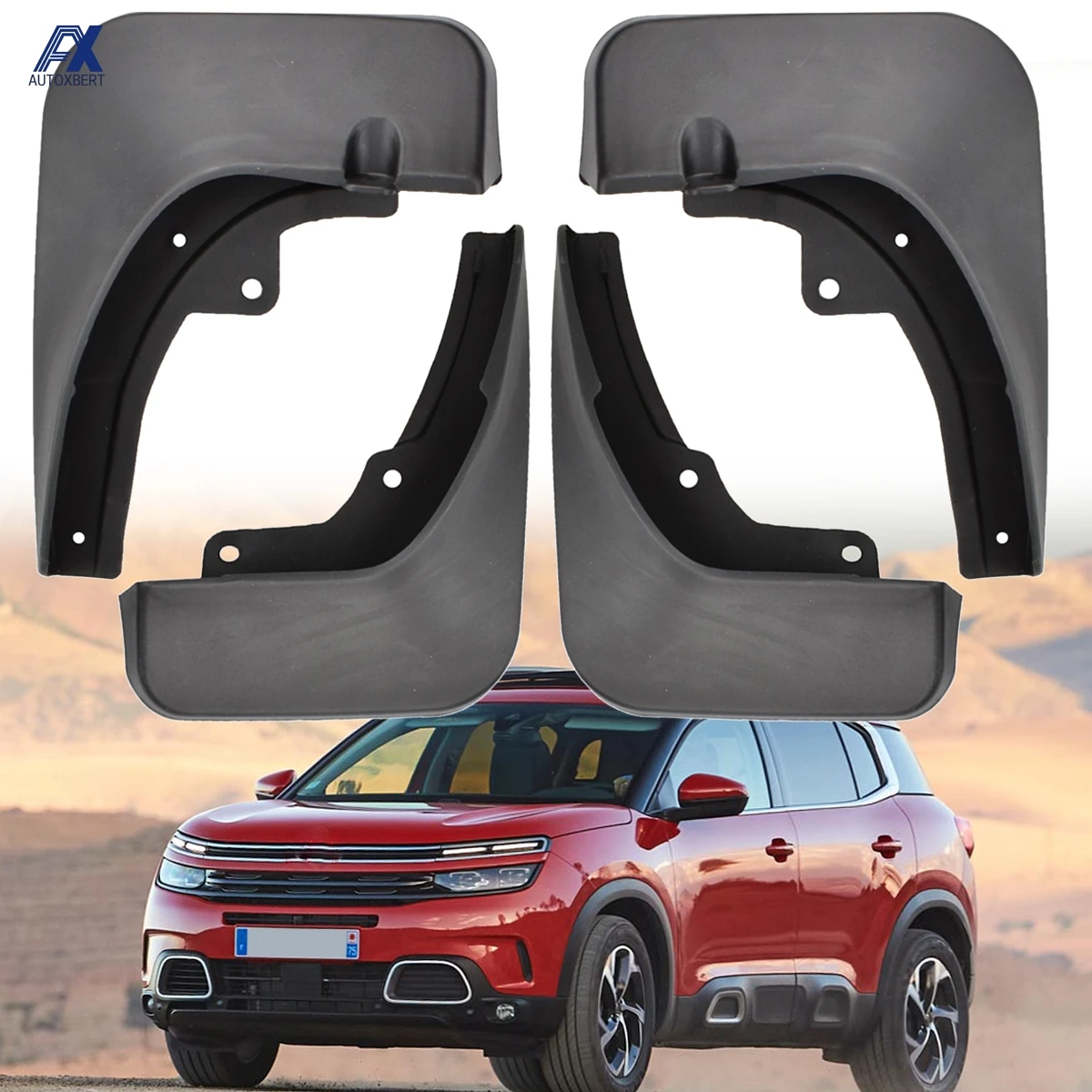 4 шт. Брызговики для Citroen C5 Aircross-на брызговики ЛОСКУТ крыло брызговиков OE/OEM#1636054780