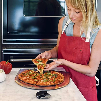 

Bamboo Pizza Peel Wood Serving Pan Cheese and Charcuterie Boards Pizza Board Pizza Paddle Cutting Board with Handle 2020