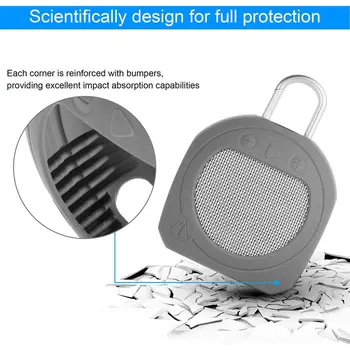 

Silicone Protective Cover Shockproof Waterproof Silicone Protective Cover Bluetooth Speaker For JBL Clip 3
