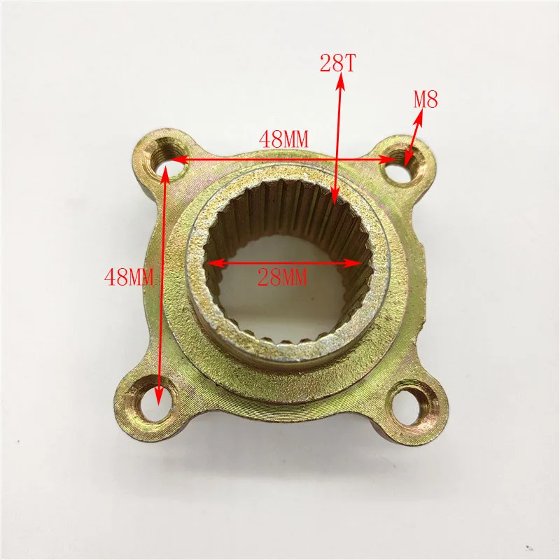 Pignone 28 Denti 28T 48Mm 4 Fori Per 110Cc 125Cc 150Cc 200Cc Quad Dirt Bike Atv Utv