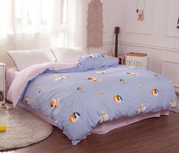 As Photo 18 Single Twin Queen King Size Duvet Cover Soft Cotton Quilt Comforter Case Bedding Bag Kids Child 150x200 180x220 200x230 220x240 - Цвет: As Photo 18
