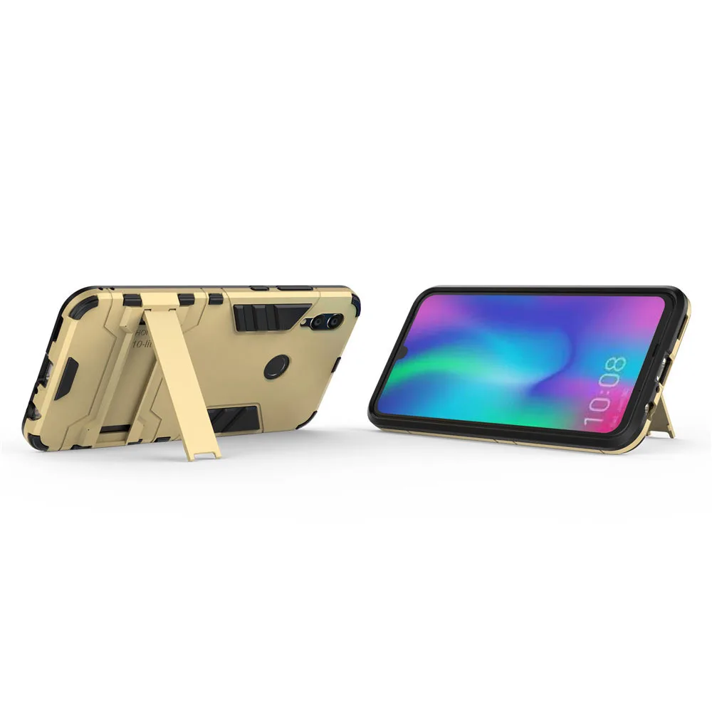 Для huawei P Smart чехол Роскошный Железный человек Стенд чехол жесткий Броня+ Мягкий Силиконовый ТПУ чехол для huawei P Smart Plus