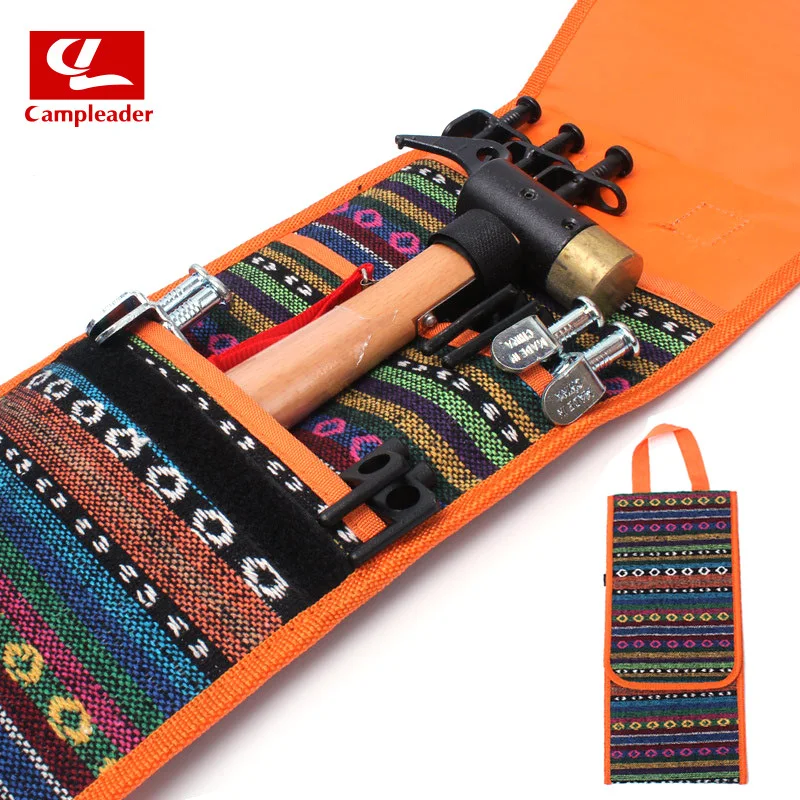 

Outdoor Tool Bag Export South Korea Tent Nail Bag Hammer Accessories Storgage Bag Ethnic-Style Camping Glove Compartment