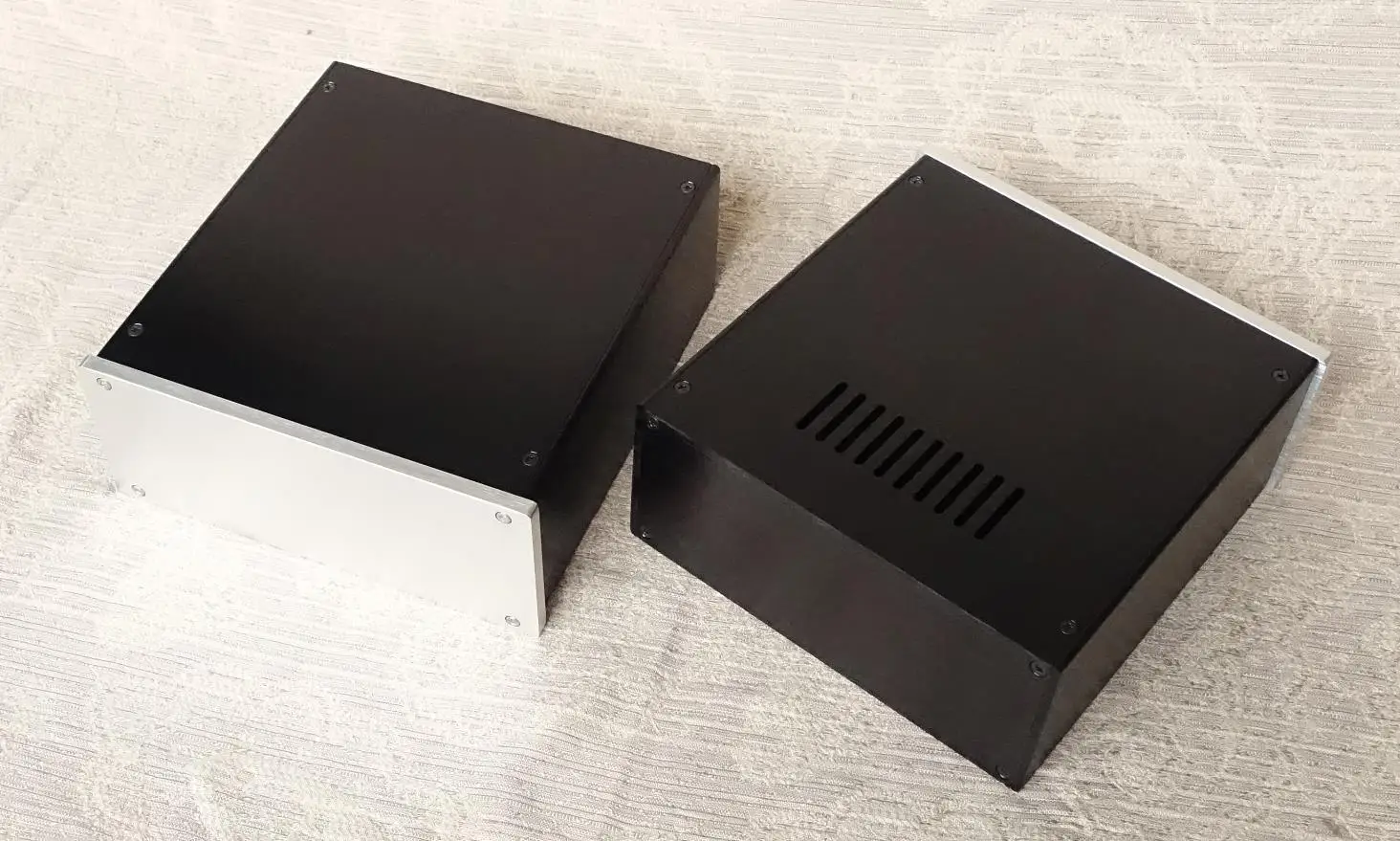 Chasis amplificador de aluminio completo, HIFI AMP B2209, estuche de auriculares, 215,9x90 x 228mm