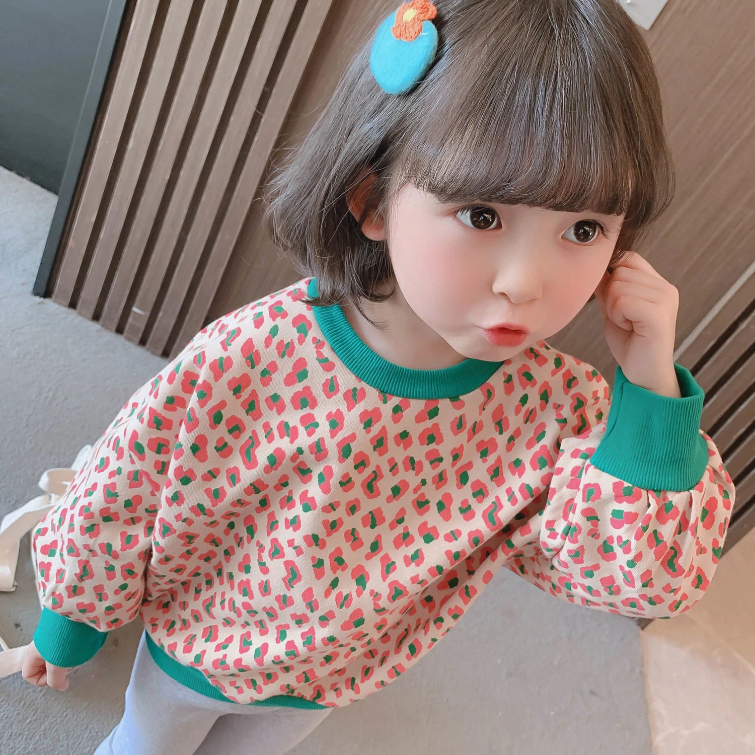 hoodies for a boy Girls cotton spring leopard pattern sweaters new children bottom coats baby kids girls autumn versatile long sleeve tops P4 167 children's anime hoodie