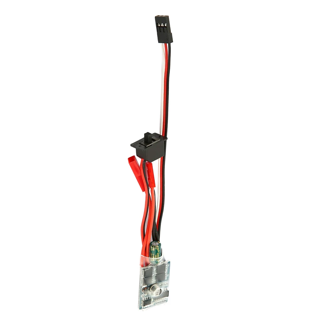 30A Brushed ESC Electric Speed Controller Built in 5.7V UBEC with Reverse, Brake for RC Car Boat Hobby Models