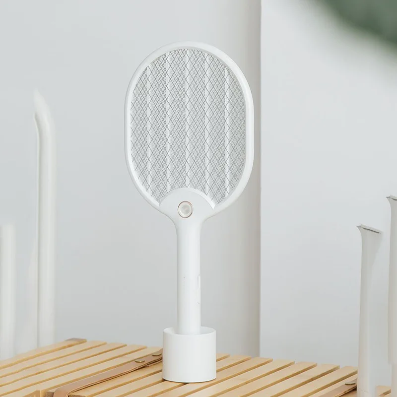 

New Style Electric Mosquito Swatter USB Charging Multi-functional LED Lighting Household Electronic Flies Useful Product Creativ