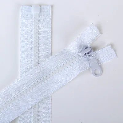 white 5 шт. 5# молнии один ползунки открытый конец 70 см Смола молния для шитья одежды пуховик DIY молнии ремесло портной инструменты ZK557 - Цвет: white
