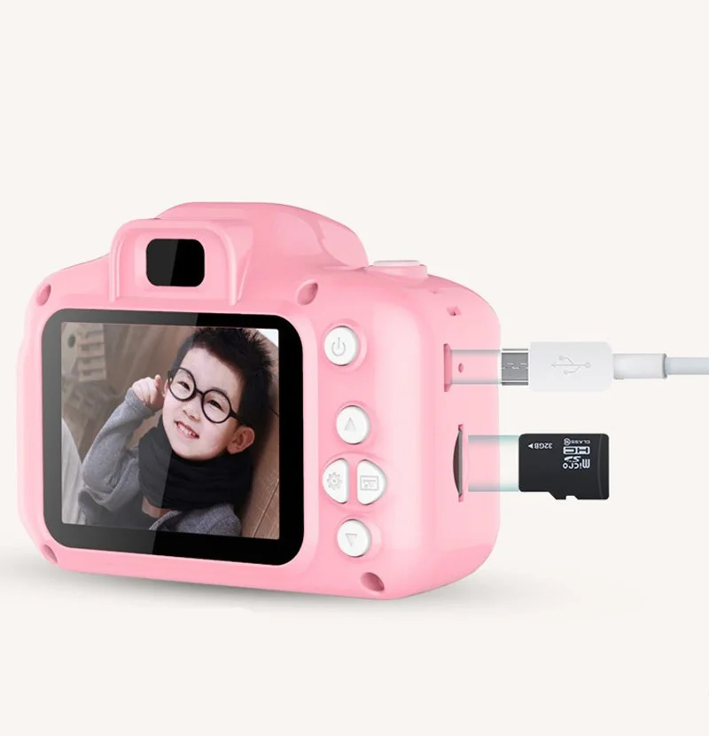 800 Вт детская мини цифровая камера игрушка платная фотография Реквизит милый ребенок 2 дюйма HD экран видео рекордер камера