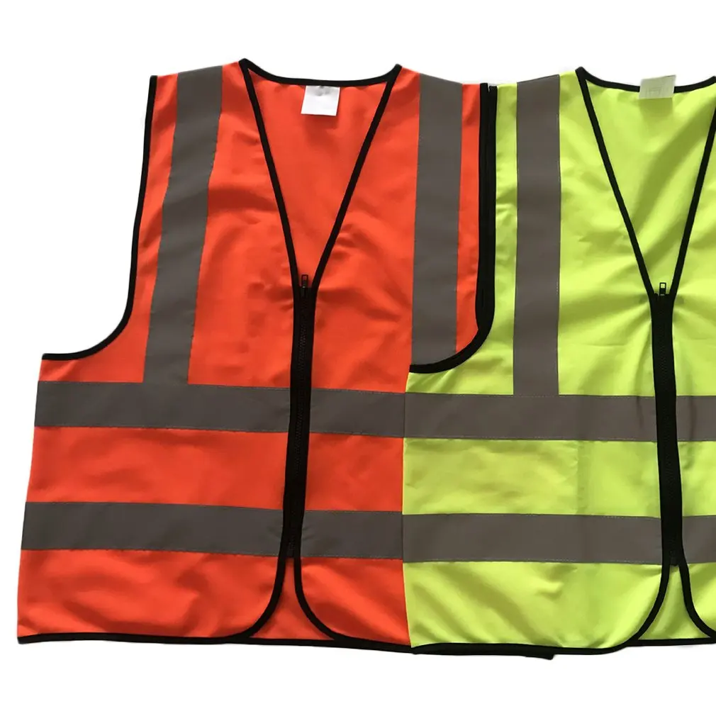 Vest Yellow Orange Blue Green Color Reflective Fluorescent Outdoor Safety Clothing Running Ventilate Safe High Visibility