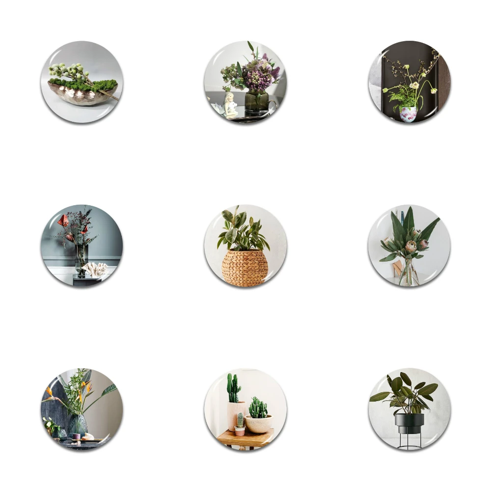 Lychee Plant Series 3D магнит на холодильник круглой формы магниты на холодильник сувениры для путешествий украшение для дома и кухни