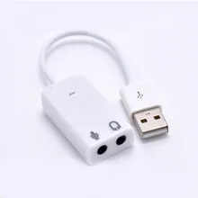 Высокое качество Портативный USB 2,0 канальный аудио эффект 7,1 3D адаптер звуковой карты USB саундкарта