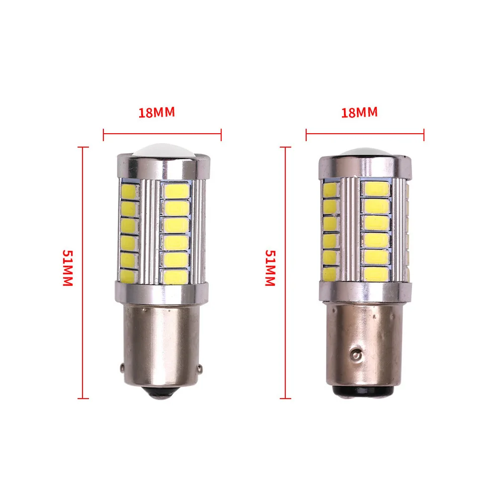 1156 P21W 7056 BA15S 33 smd 5630 5730 Светодиодные Автомобильные тормозные светильник s противотуманные лампы Авто Обратный лампы дневного света светильник красный белого и желтого цвета 12V