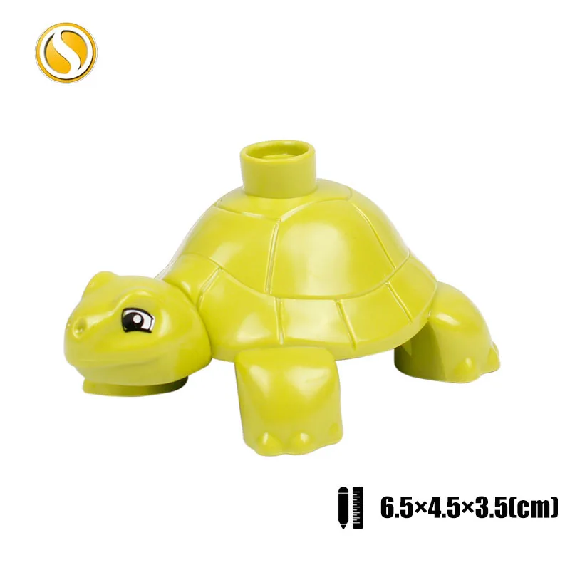 Original Big Size Assemble Building Blocks Accessory Toys For Children Compatible Big Size Animals Sets Zoo Bricks Baby Gifts