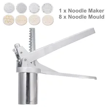 Ручной прибор для лапши, пресс, машина для приготовления пасты, кривошипный резак, соковыжималка для фруктов, кухонная посуда с 8 пресс, формы для лапши, делая кухонные принадлежности