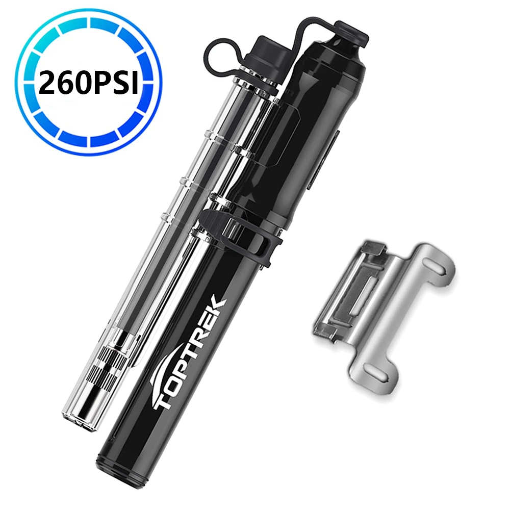 Hapivida Mini Fahrradpumpe - 120 PSI, Aluminium, Für Alle Ventile